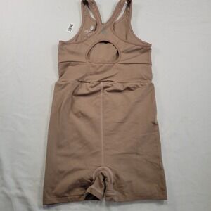 Free People Movement Good Karma Bodysuit Taupe Athletic Workout Dance XS S TPP